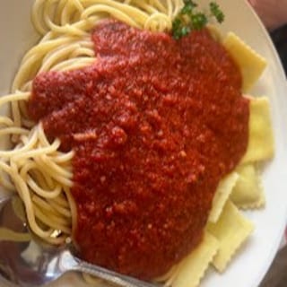 Half Spaghetti and Half Ravioli