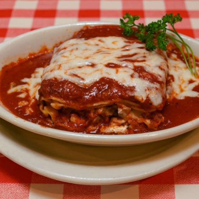Auntie Angie's Signature Lasagna.