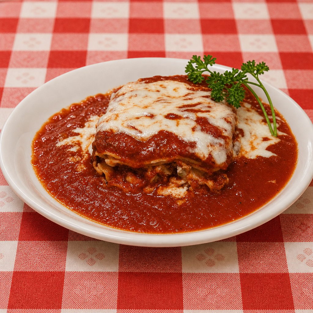Auntie Angie's Signature Lasagna.
