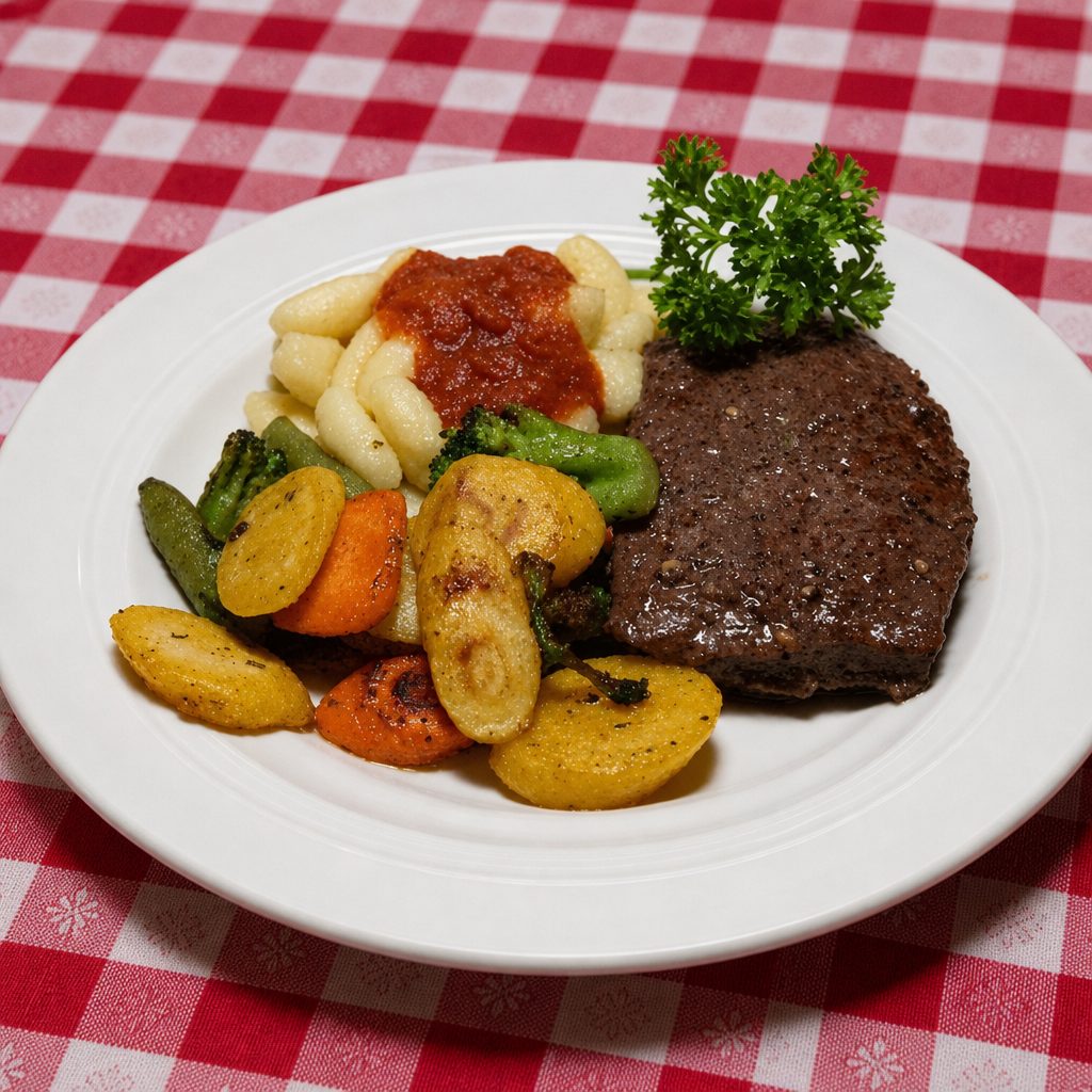 8 ounce Flat Iron Steak.