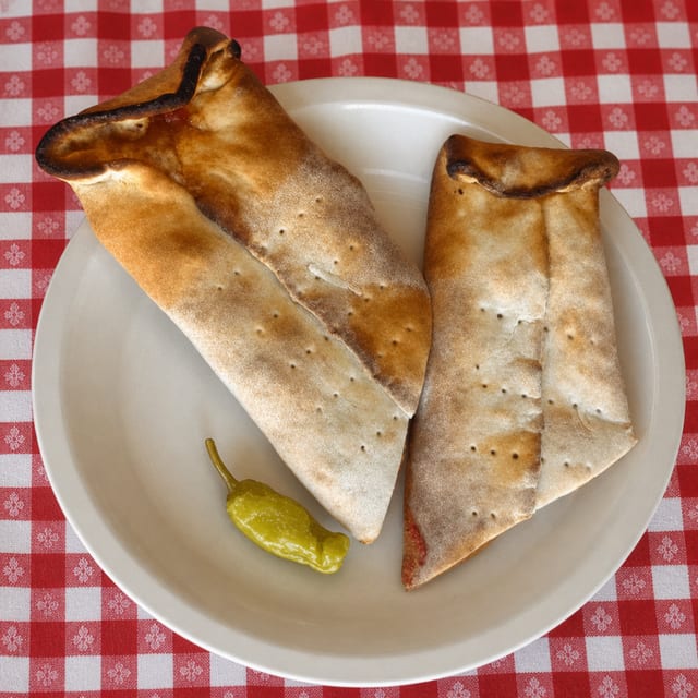 Ham & Diced Tomato Calzone.