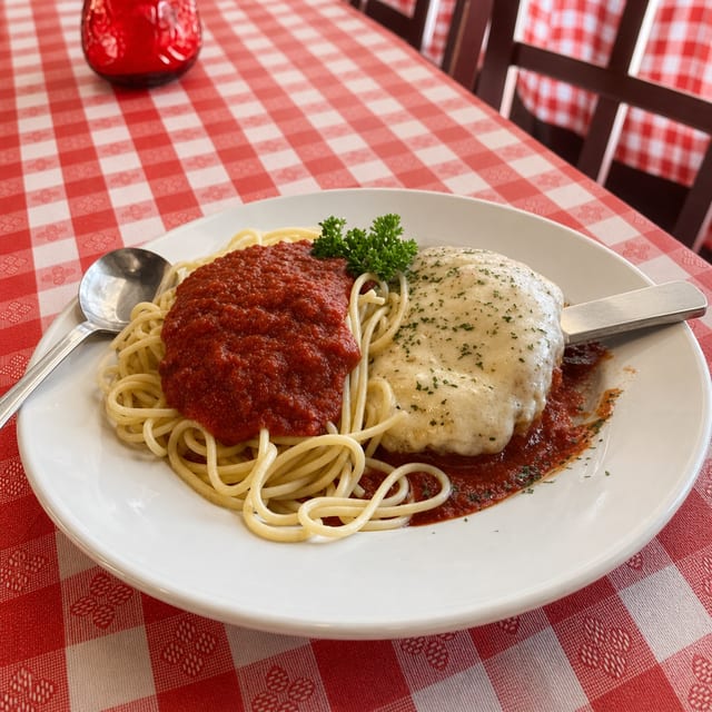 Chicken Cutlet Parmesan a LA Carte.
