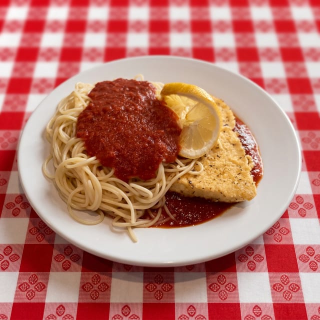 Calamari Steak Parmesan.
